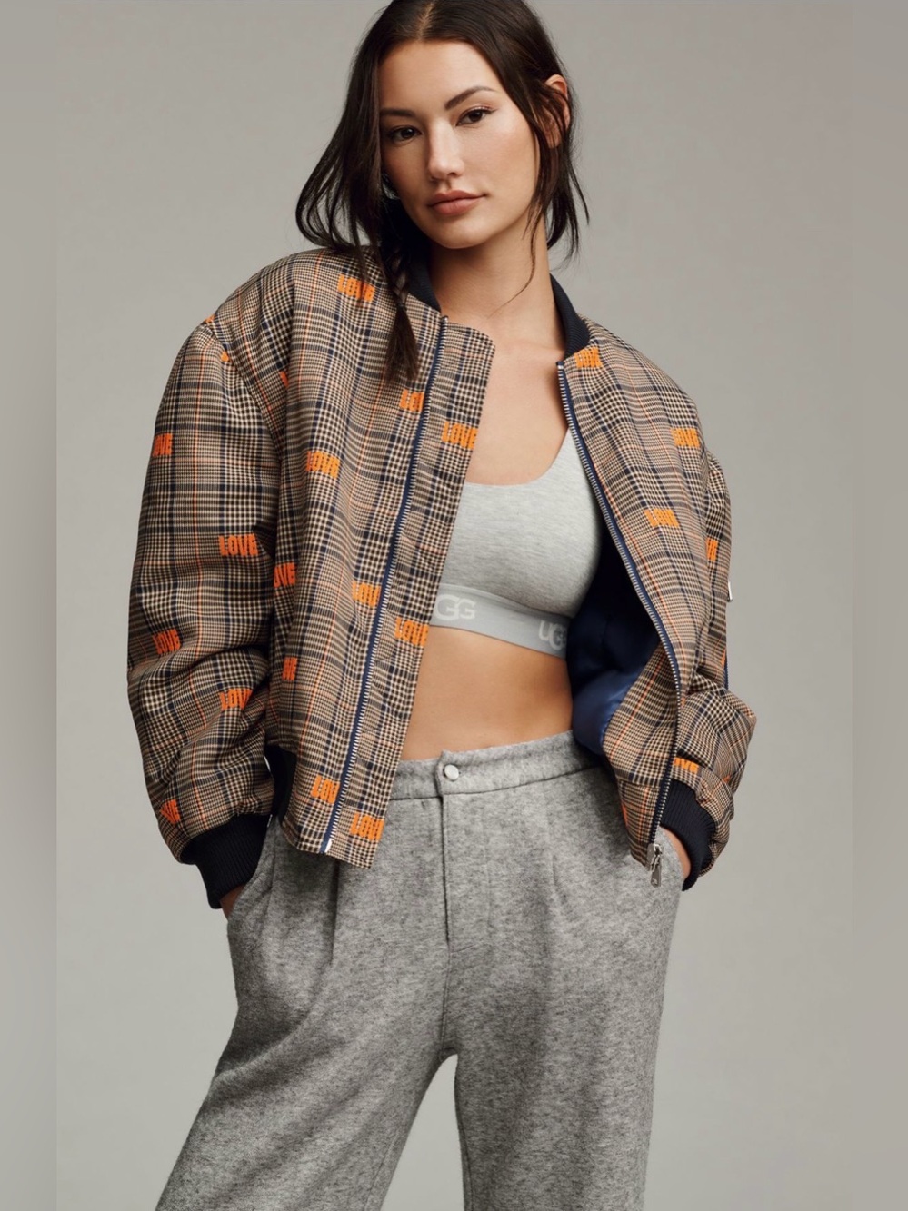 Anthropologie Avec Les Filles Embroidered Love Bomber Jacket